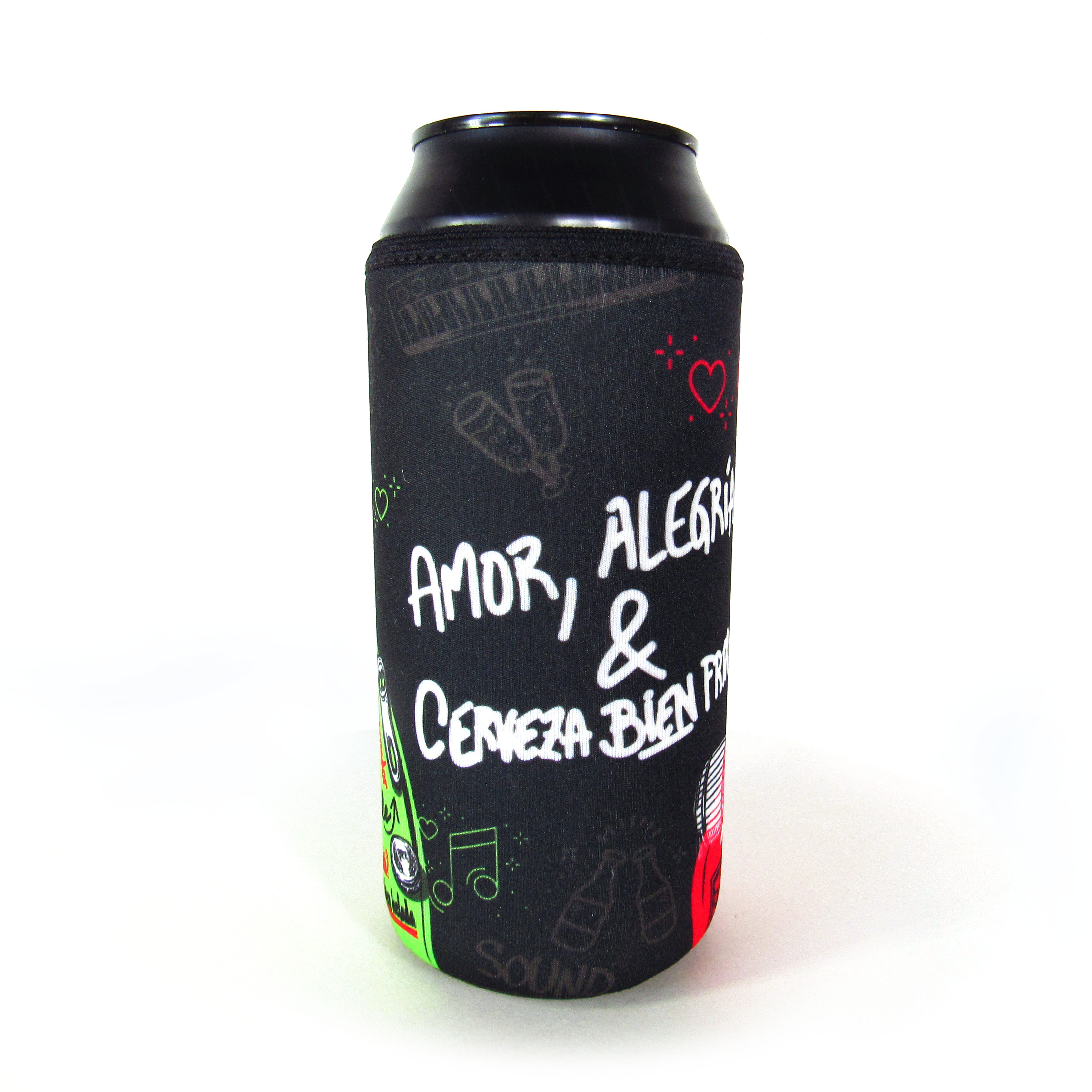 Amor Alegría y Cerveza fría - Porta lata Bonitas